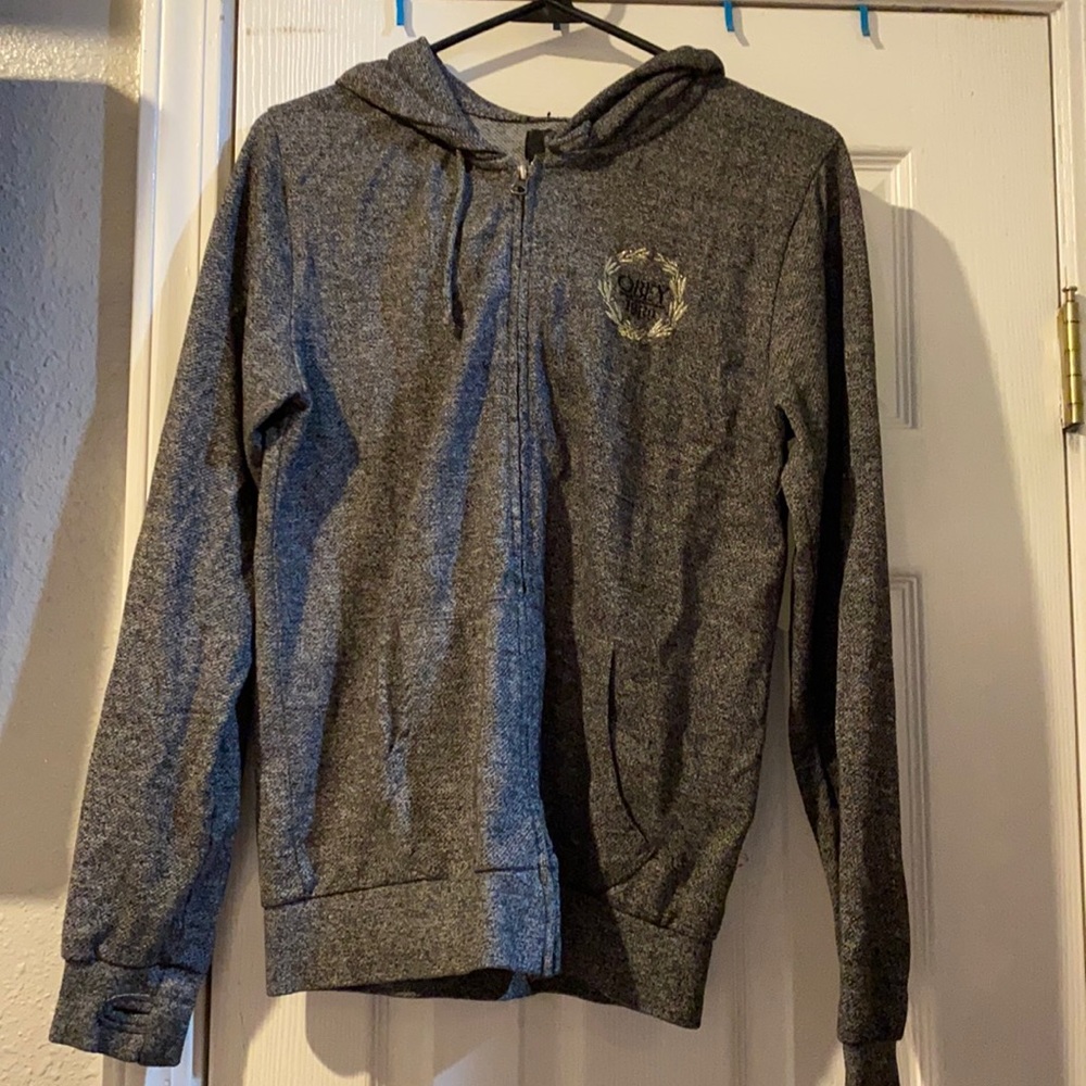 Obey zip up hoodie